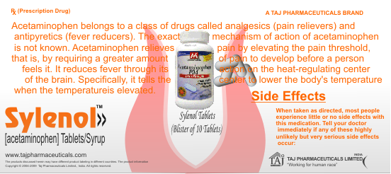 Sylenol� Tablets/Syrup (Acetaminophen)