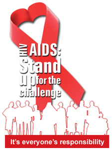 HIV Aids stand