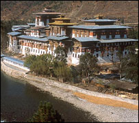 Phunaka Dzong (fortress), Bhutan