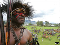 Lufa Lekena warrior at annual cultural festival