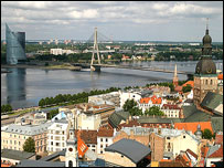 Skyline of Riga, 2005