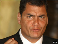 Rafael Correa, Ecuador's president