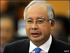 Incoming Malaysian premier Najib Abdul Razak