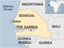 Map of  Senegal