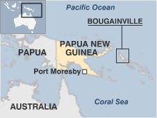 Map of Papua new guinea