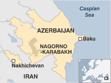 Map of Azerbajian