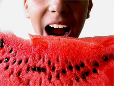 Eating Watermelon