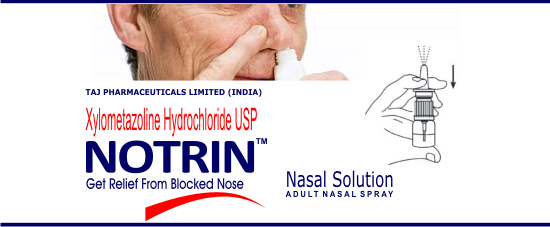 Notrin Xylometazoline nasal 0.05% spray