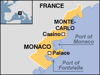 Map of Monaco