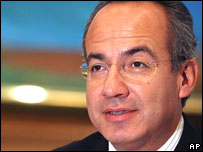 Felipe Calderon, Mexican president-elect