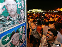 Protest against media restrictions, Islamabad, May 2007 