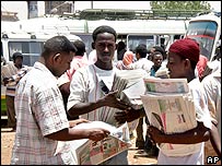 Newspaper vendors