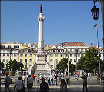 Rossio Square in Lisbon