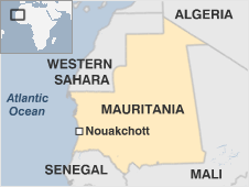 Map of Mauritania