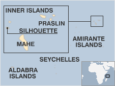 Map of Seychelles