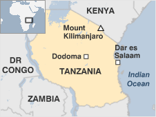 Map of Tanzania