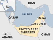 Map of United Arab Emirates