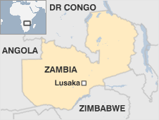 Map of Zambia