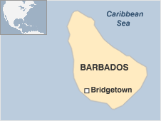 Map of Barbados