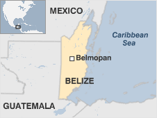 Map of Belize