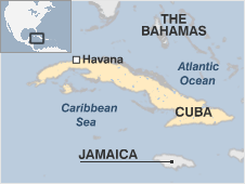 Map of Cuba