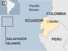 Map of Ecuador