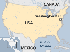 Map of United States of America