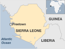 Map of Sierra Leone