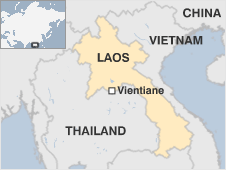 Map of Laos