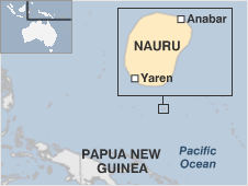 Map of Nauru