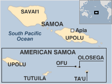 Map of Samoa