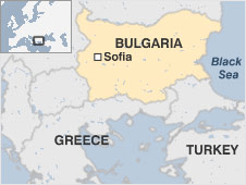 Map of Bulgaria