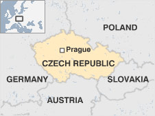 Map of Czech Republic