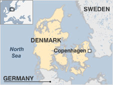 Map of Denmark