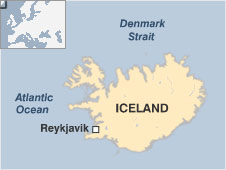 Map of Iceland