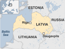 Map of Latvia