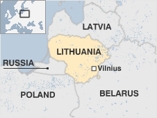 Map of Lithuania