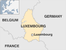 Map of Luxembourg