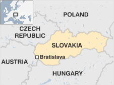 Map of Slovakia