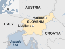 Map of Slovenia