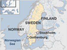 Map of Sweden