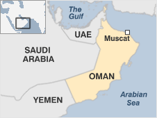 Map of Oman