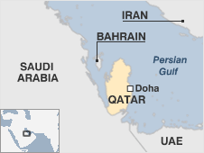 Map of Qatar