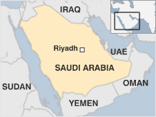 Map of Saudi Arabia