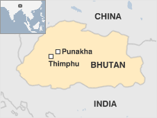 Map of Bhutan