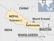 Map of Nepal