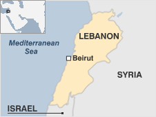 Map of Lebanon