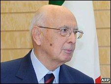 Italian President Giorgio Napolitano