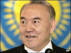 Kazakh President Nursultan Nazarbayev