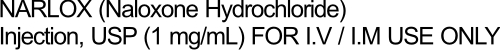 narlox (naloxone hydrochloride) Injection, USP